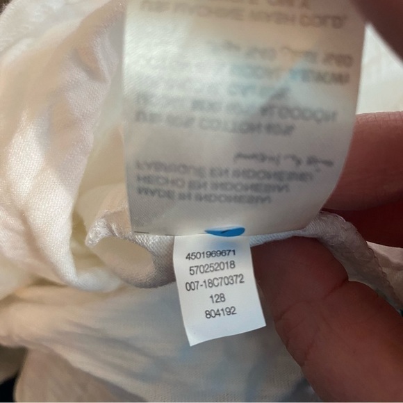 Chico’s Cotton-Blend Slub Drop-Shoulder Tunic White 0 - Picture 5 of 7